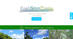 Desktop Screenshot of kayak-nature-evasion.com