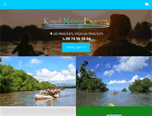 Tablet Screenshot of kayak-nature-evasion.com